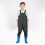 Kids Waterproof Chest Waders with Boots Size 4-6 2