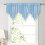 Sheer White Scalloped Valance Rod Pocket 1 Piece 1