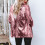Women's sequin jacket hot pink long sleeve blazer 5
