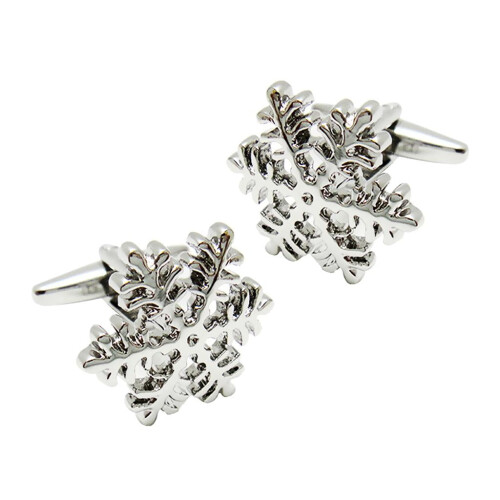 Men's Snowflake Cuff Links 1 Pair
