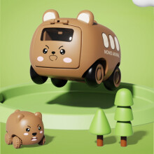 Mini Catapult Car Toy Cartoon Animal Design 1 Piece