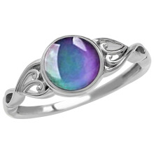 Silver Birthstone Ring for Women Non-Tarnish Stackable Ring