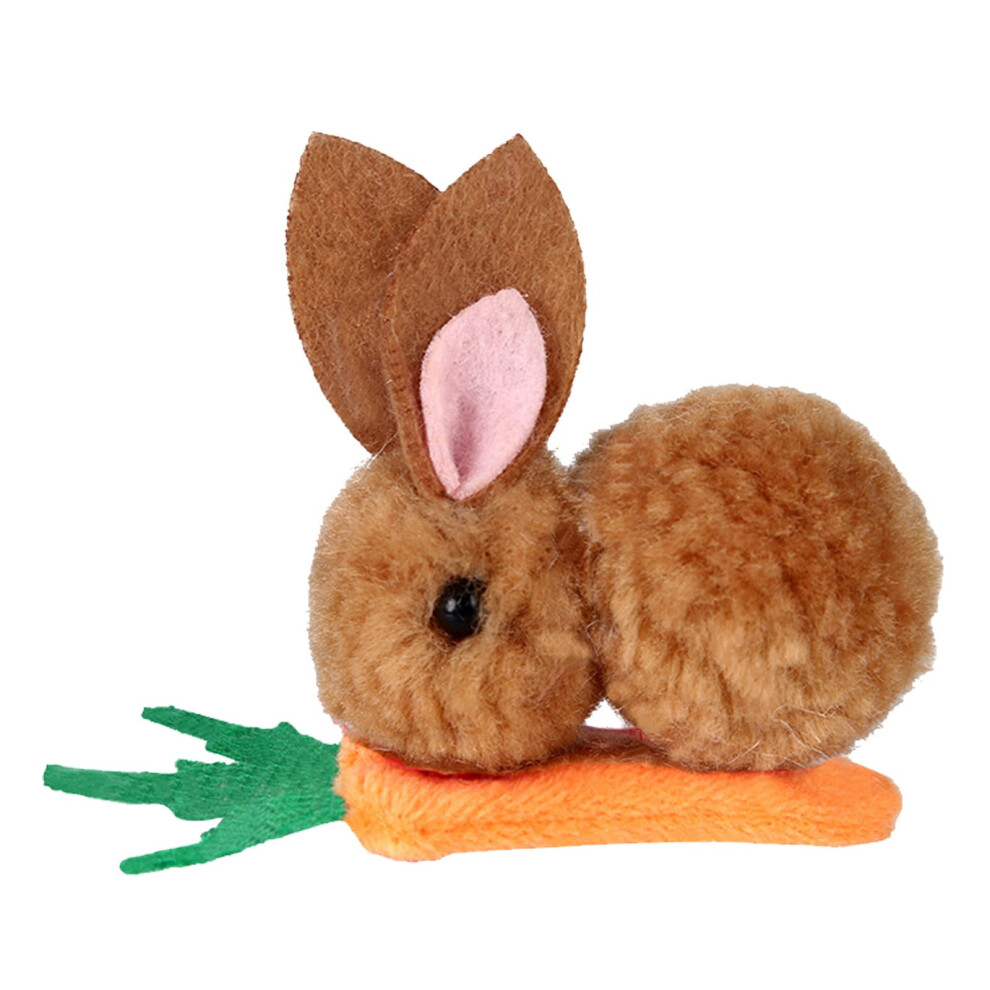 Easter bunny carrot hairpin for girls, 1 piece