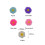 Resin Daisy Flatback Cabochons 50 pcs 6