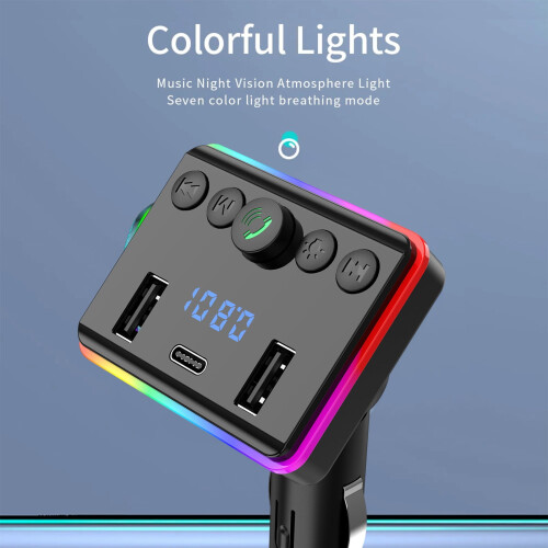 Bluetooth Car Transmitter with USB Charging and MP3 Player