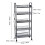 5-Tier Stackable Fruit and Vegetable Basket Stand with 2