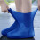 Waterproof Silicone Shoe Covers Blue Non-Slip 1