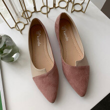 Willtoo Women Ballet Flats Pointed Toe Pink US7 EU38