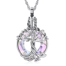 Tree of Life Urn Necklace Crystal Pendant 1 pc