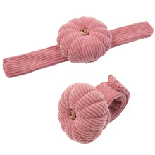 Corduroy Wrist Pin Cushion Pumpkin Shape 1 PCS