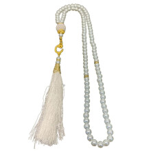Imitation Pearl Prayer Bead Bracelet 99 Beads