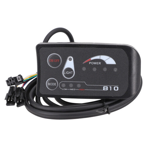 E-Bike Controller Plastic Panel with 810 LED Display