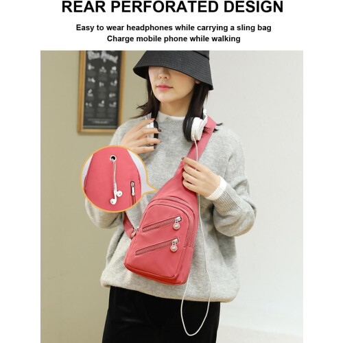 Bolsa transversal feminina preta 1