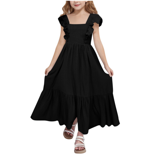 Robe d'été sans manches et dos nu pour adolescentes, taille 10-12 ans 2