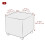 2 Pack Ottoman Cover Square Jacquard Stretch Ottoman Slipcovers Folding Storage Covers Square Footstool Protector 4