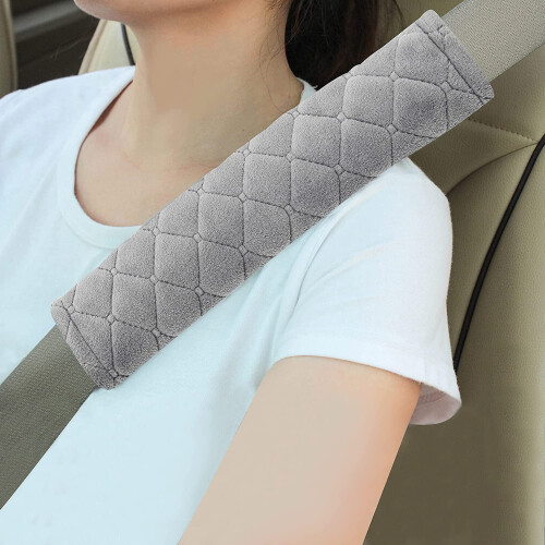 Soft Auto Seat Belt Cover Shoulder Pad Cushion 2 PCS Light