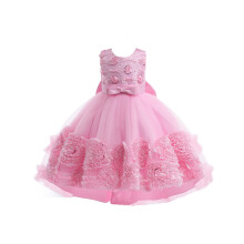 Pink Sleeveless Tulle Princess Dress for Toddler Girls 3-4