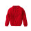 Knit Sweater Solid Color Crewneck Long Sleeve Red for 1
