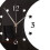 Relógio de parede com fases da lua para decoração de escritório (1 peça) 3