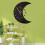 Relógio de parede com fases da lua para decoração de escritório (1 peça) 5