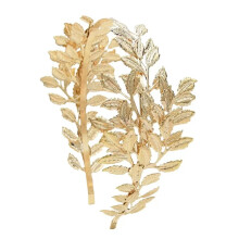 Vintage gold leaf headband for formal events