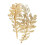 Vintage gold leaf headband for formal events 1