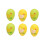 Easter Eggs Assorted Colors 6 Pcs 1