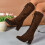 Damen-Ankle-Boots, warm, lässig, Winter, mittelhoch 5