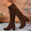 Damen-Ankle-Boots, warm, lässig, Winter, mittelhoch 7