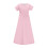 Mädchen-Sommerkleid, einfarbig, A-Linie, Kurzarm, Rundhalsausschnitt 6