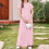 Mädchen-Sommerkleid, einfarbig, A-Linie, Kurzarm, Rundhalsausschnitt 3
