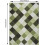 Plaid Runner Rug Green White Abstract Geometric 5x7 2