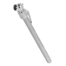 Small Tire Gauge Silver Alloy 1 Pack 5.5x0.8x0.32 Inch