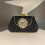 Pochette glitterata da donna, borsa da sera plissettata con 2