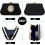 Pochette glitterata da donna, borsa da sera plissettata con 5