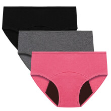 Women's Cotton Menstrual Period Underwear Leak-Proof Briefs