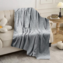 Fleece Blanket Plush Cozy Throw 27.6 x 39.4 in Black