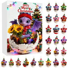 Advent Calendar Set Cute Eggs Christmas Countdown