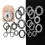 Lace Scrapbook Paper Decorative Crafting Supply Oval 20 pcs 1