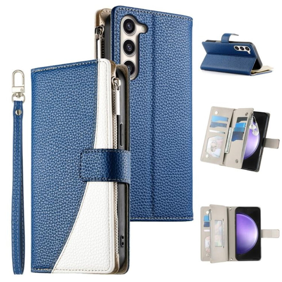 Samsung Galaxy S23+ 5G Pu Leather Flip Wallet Case Dark Blue 975221350251