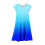 Rochie de vară cu imprimeu gradient în formă de A pentru adolescente, mărimea 10–12 4