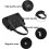 Borsa a tracolla da donna in nylon resistente all'acqua, modello hobo con 4