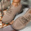 Kukoosong Dame Mesh Sneakers Khaki Størrelse 9 3