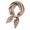 Women's satin square neckerchief brown solid lightweight 6