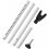 Door Stopper Security Bar Sliding Hinged Adjustable White 1