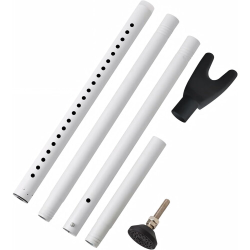 Door Stopper Security Bar Sliding Hinged Adjustable White