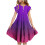 Robe d'été dégradée trapèze pour filles, tailles 10-12 2