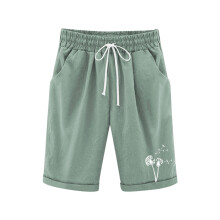 Girls Casual Bermuda Shorts Green Size 5-6 Years