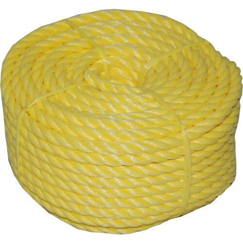 Polypropylene Rope Yellow 1/2 Inch x 100 Feet