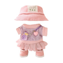 Cloth Doll Clothes Set Sweaters Skirts Hats Shoes 18-inch